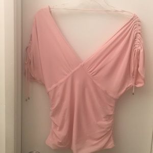 Bebe blouse with scrunch sides